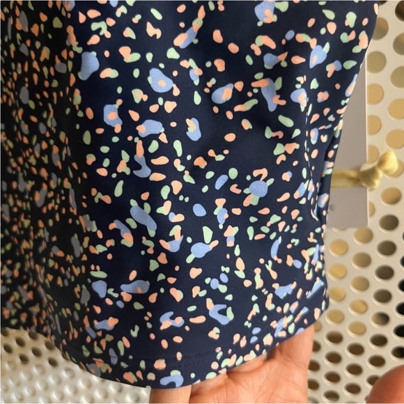 Athleta Girl Coast Cropped Tankini Size L/12 in Terrain Texriee Navy Swim NWT - Picture 3 of 9